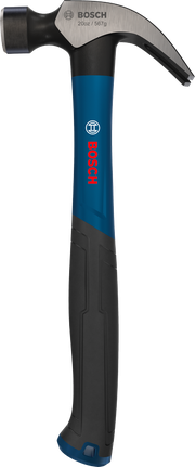 مطرقة Bosch ذات مخلب، وزنها 20 أونصة، منحنية برأس من الفولاذ الكربوني.